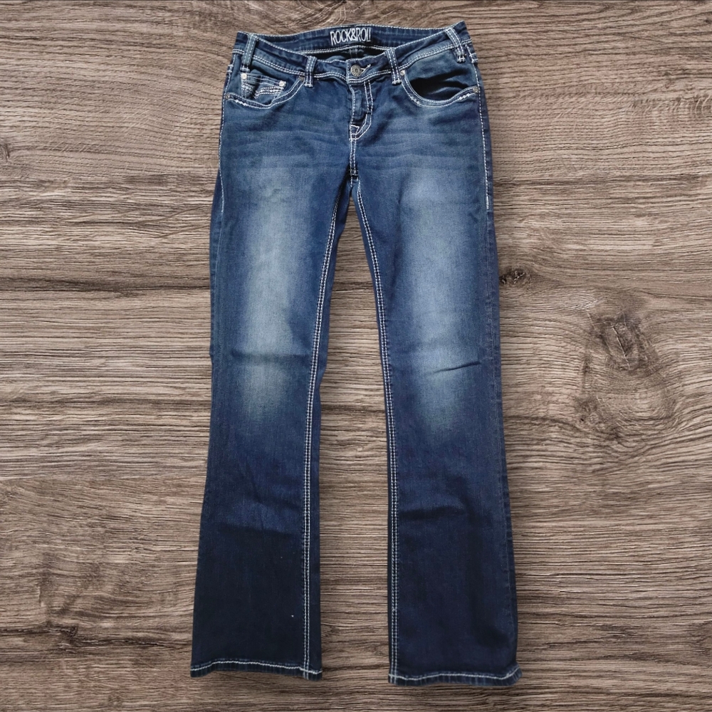 Rock & Republic EUC Womens Low Rise Boot cut Jeans